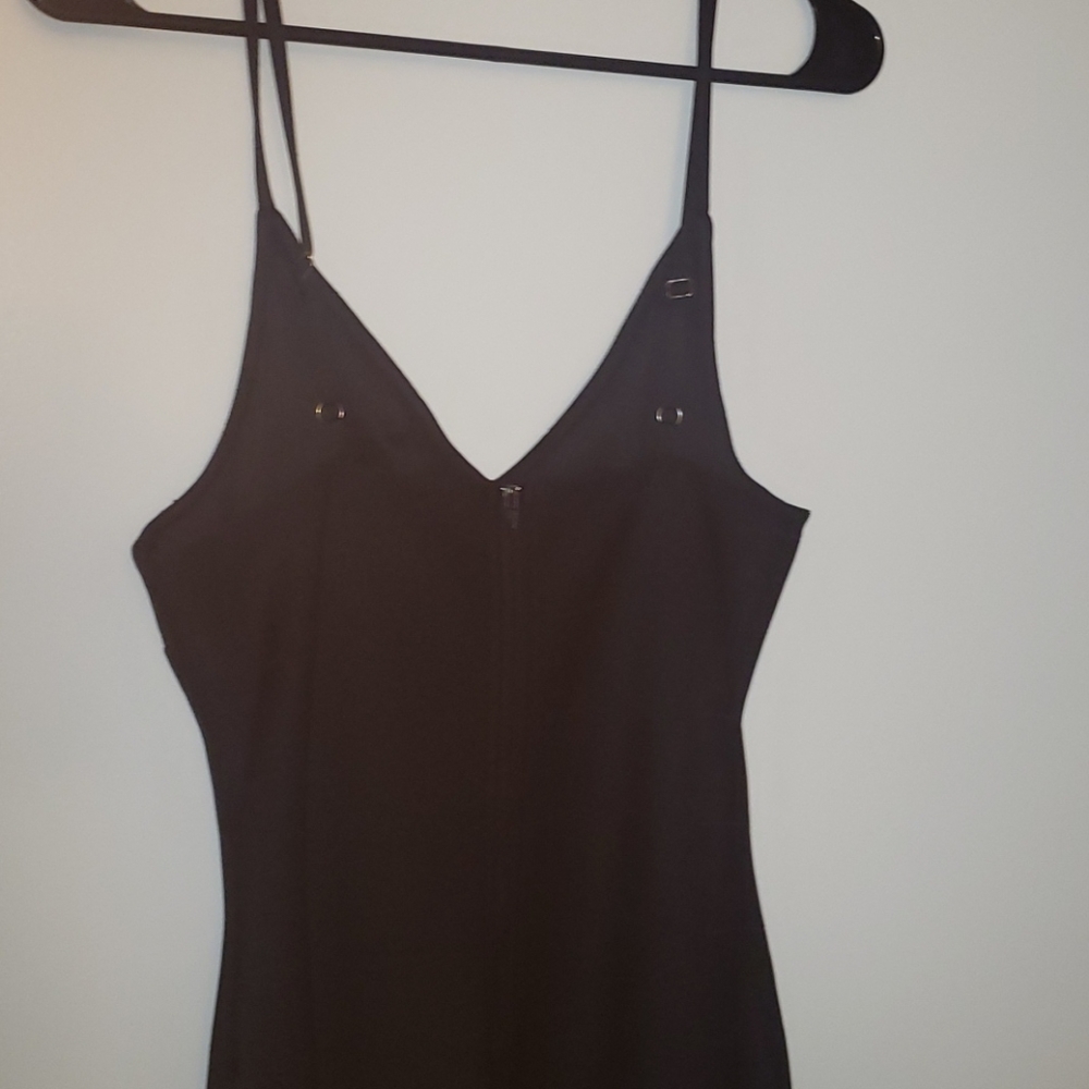 Black Ribbed Bodycon Dress - Picture 4 of 7